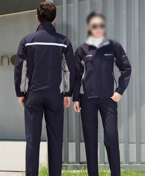 深藍(lán)色純棉夾克